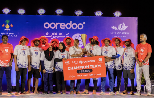 Addu gai beyhvi Ooredoo mas reyhuge champion kan team fehurihsah