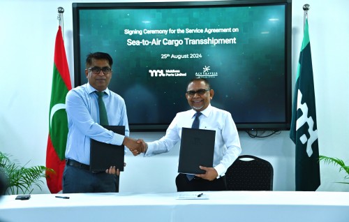 MPL in Qatar airways aa gulhigen Sea-to-air cargo hidhumaiy fashanee