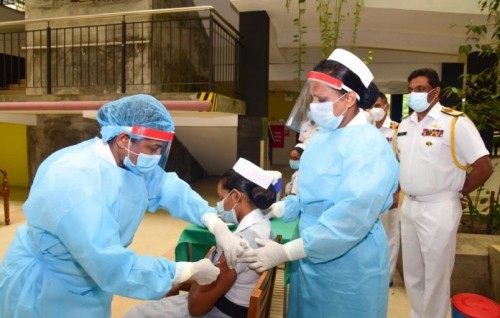 India ge Covishield Vaccine Lanka ge 5286 meehunge gayah jahaifi