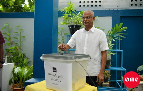 MDP Chairperson kamuge inthihaabugai Raees Solih vote lahvaifi
