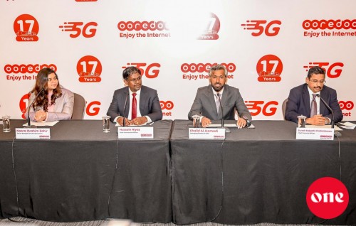 Ooredoo ge 5G network Male' sarahahdhah fulhaakoh 5G mobile customerunah 2 guna data!