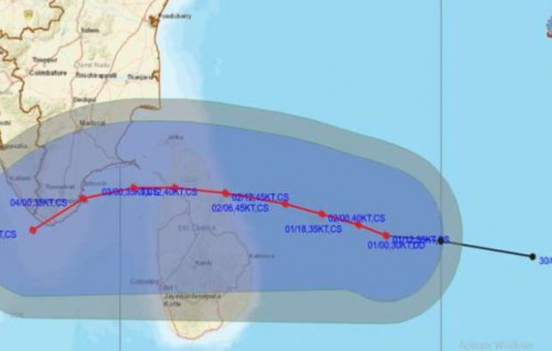 Thoofaanugai gadiaku 100 mile ah vai gadhavaane kamah belevey: Lanka ge MET