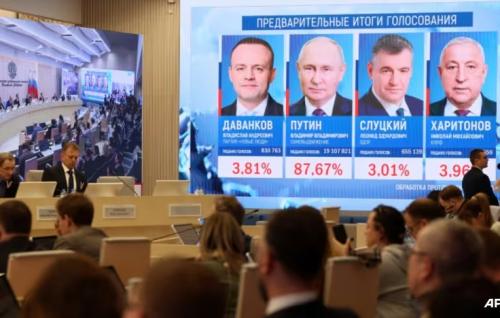Putin wins Russia election in landslide with no serious competition