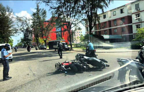 Two motorcycles involved in traffic collision in Hulhumale’