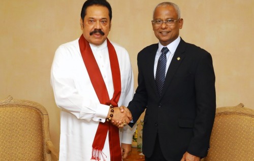 Lanka inthihaabu Rajapaksa ge dheben kaamiyaabu kurevvumun Raees Solih maruhabaa dhannavaifi