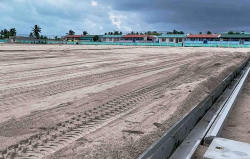 61 percent of sub-base at Hoarafushi stadium completed