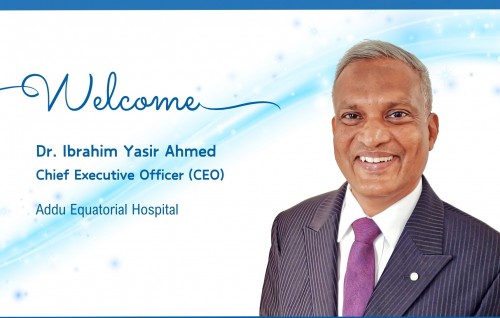 Addu Equatorial Hospital ge CEO akah Dr. Yasir