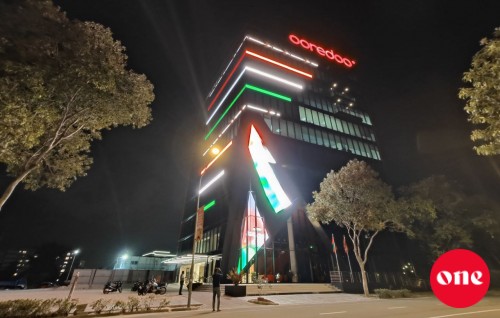 Ooredoo bodudhidha screen, ihvvanee Palestine muslimuge aadheyhuge adu