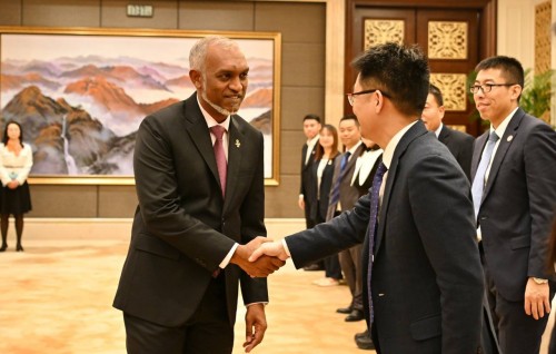 Sinamale' bridge hedhi China ge kunfuneege isverin Raees aa bahdhalu kurahvaifi