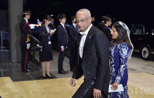 President and First Lady attends Court Banquet by the new Emperor of Japan