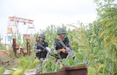 Weapons trainings underway in some islands and resorts in Lhaviyani Atoll
