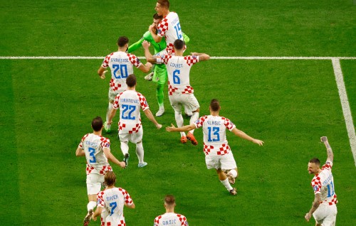 Photo: Japan balikoh Croatia quarter-finals ah