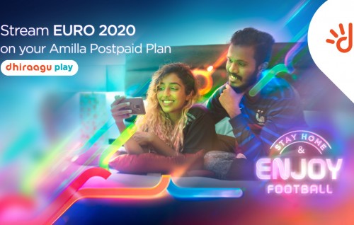 Dhiraagu amilla postpaid customerunnah  'Amilla TV' add-on  activate kohgen EURO balaaleveyne!