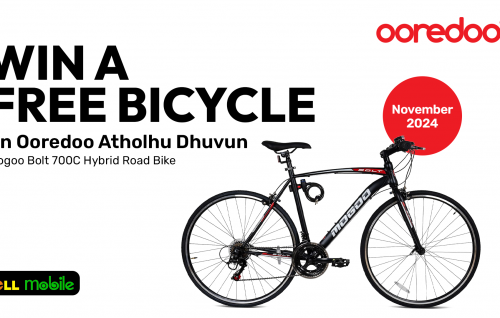 Ooredoo atholhu dhuvumugai baiverigen Ell mobile in dhey hybrid bicycle eh hoadhumuge furusathu!