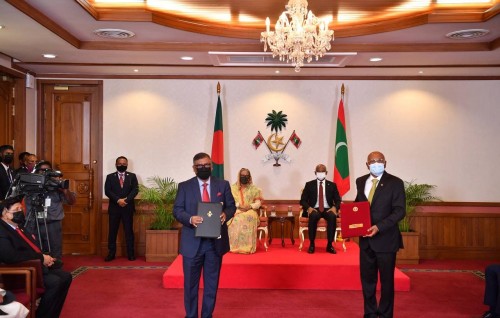 Four key agreements exchanged between the Maldives and Bangladesh