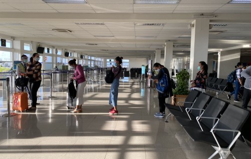 VIA ge domestic dhathuruthah kureege international terminal ah badhalukuranee 