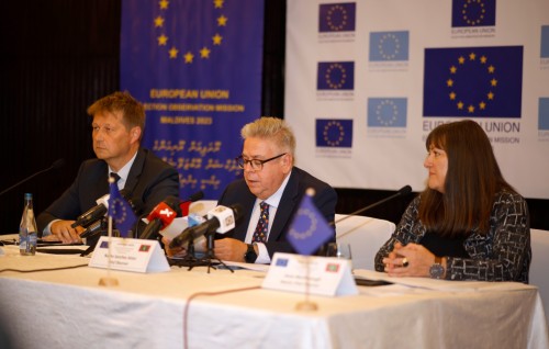 Candidate inn vee gina vaudhuthah huree vakivaki farudhunnah faidhaavaa gothah, faisaa ge dhauruves bodu: EU