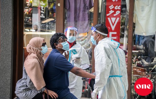 128 tested positive today, 46 from Male'