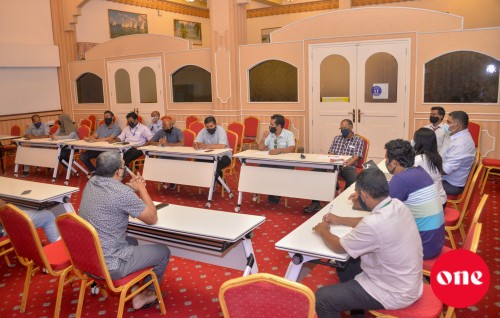 #OnePhoto: Covid ah rayyithun heyluntheri kuruvumuge mashvaraa ah HEOC aai media thah eh meyzakah