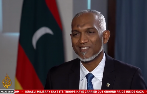 Ummeedhakee furathama hafthaa therey gei India Sifain beyru kurun: Muizzu
