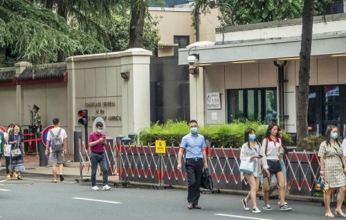 Consulate in Chengdu readies for closure as US, China clash