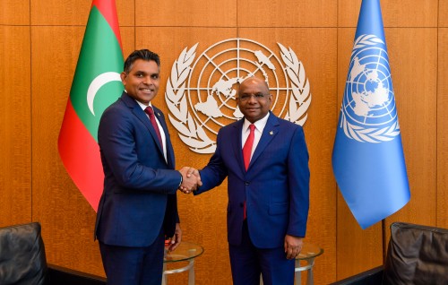 Photo: Naib Raees Faisal Naseem ge New York dhathurufulhu