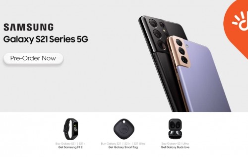 Dhiraagun Samsung Galaxy S21 ge phone thakah preorder ah hulhuvaalaifi