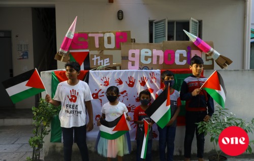 #OnePhoto: Loaiybaa eku mulhi Raajje Palestine aa eku
