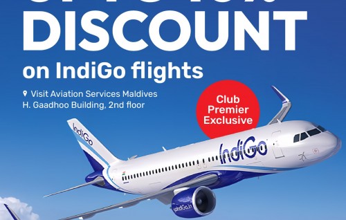 Ooredoo club premier memberunnah Indigo airline ge ticket in 10 percent aa hamayah discount!