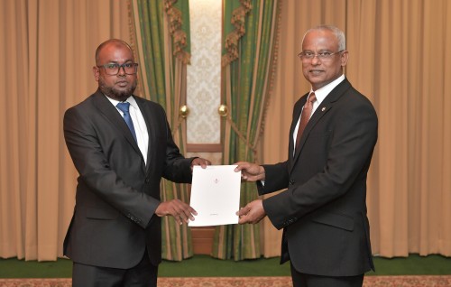 President appoints Ali Shareef to the JSC