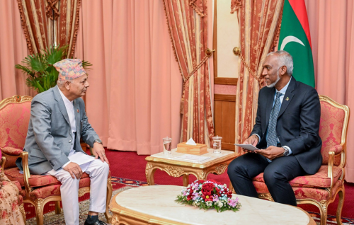 Nepal gai hin'gi fenboduvumuge haadhisaa aa gulhigen Raees hamdharudheege message eh fonuvvaifi
