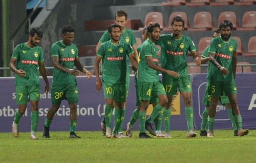 Tana aai Dhaadhu ge goal thakun Maziya in Eagles balikoffi