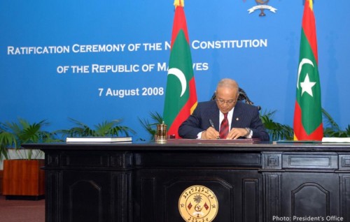 Gaanoonu asaasee thasdheegu kuri vaguthu kolhakee verikamuge enme fahuruveri eh vaguthu kolhu: Raees Maumoon