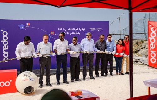 Ooredoo in Raajje ah genna submarine cable Kulhudhuffuttah engan koffi