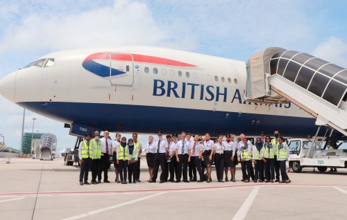 Green list ah lumaa eku British Airways ge dhathuruthah Raajje ah fashaifi