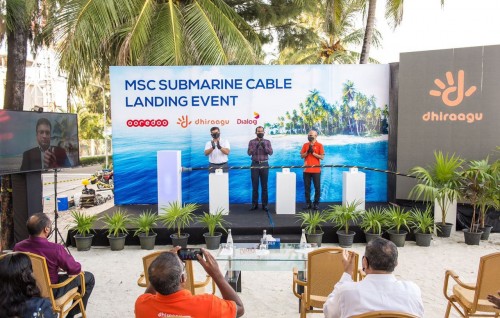 Raajje aai Lanka submarine cable in gulhaalaifi