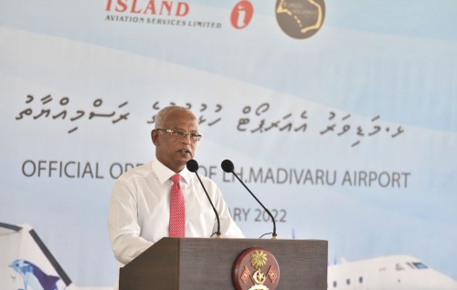 Madivaru airport international kurumuge masahkaiy nufeshunee MTCC ge masahkaiy thah gina vumun: Raees