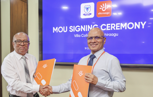 Villa College in kuriah gendhaa Raajjey ge furathama business incubation program ge partner akah Dhiraagu
