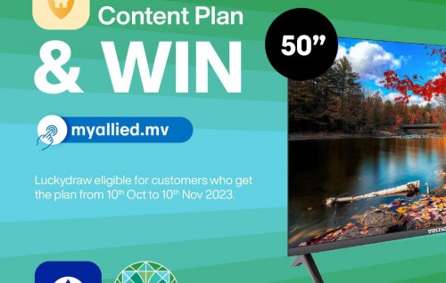 Allied in Home Content Plan eh nagaigen 50 inches ge smart TV eh libey promotion eh