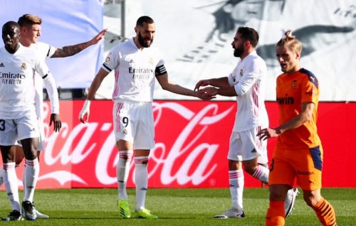 Benzema aai Kroos ge goal thakun Real anekkaaves 2 vana ah