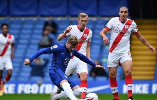 Werner ge 2 goal aa ekuves Southhamton kairin Chelsea salaamatheh nuvi