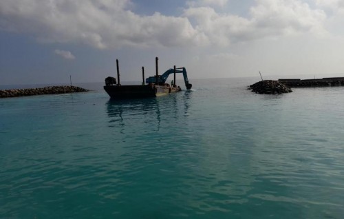 Ukulhas bandharuge ehggamuthoshilumaai jetty hedhumuge mashroouge amalee massakkaiy fashaifi