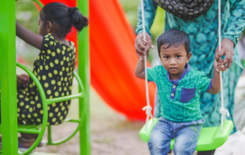 BML supports building children's park through ''Aharenge Bank'' community fund