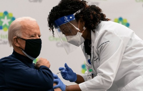 Joe Biden live tv kurimathee Covid vaccine jahssavaifi