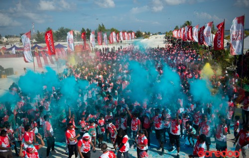 3,000 ahvvure gina baiverinnaaeku Kulhudhuffusheefai Ooredoo Fun Run baahvvaifi