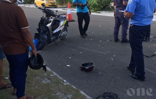 One injured in dangerous traffic collision in Addu City