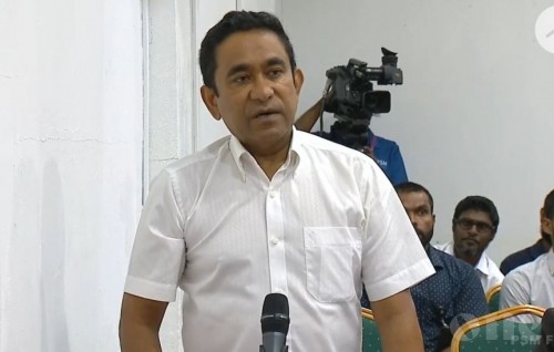 President Yameen sentenced to five years in prison with a five million dollar fine
