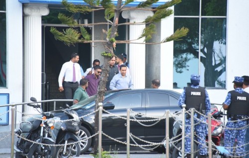 Yameen leaves police headquarters after five hours