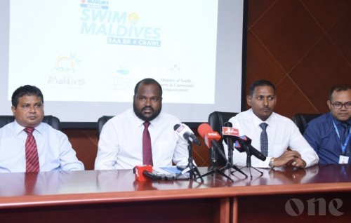 43 kilometer long distance swim marathon to promote tourism in Maldives