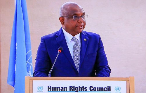 Kaamiyaabah edhivadaigen Shahid ge sitee eh aa Foreign Minister Zameer ah
